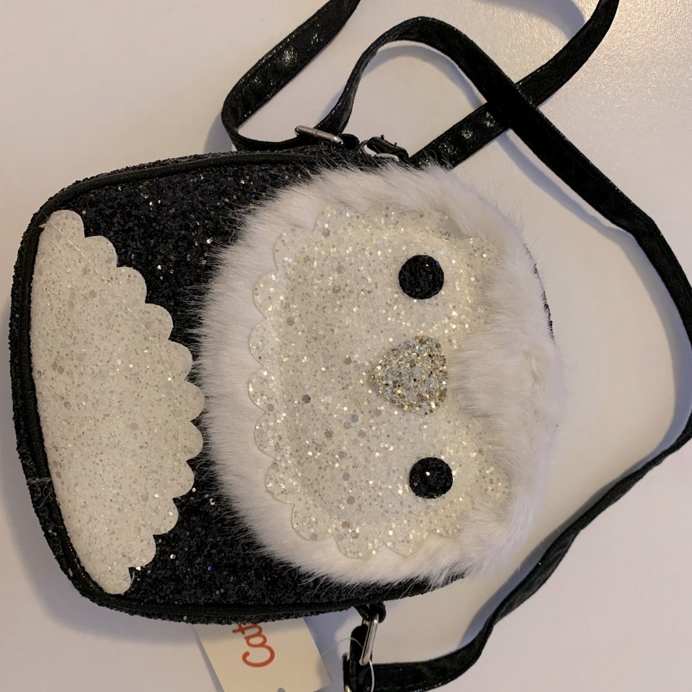 Sparkly penguin girls purse